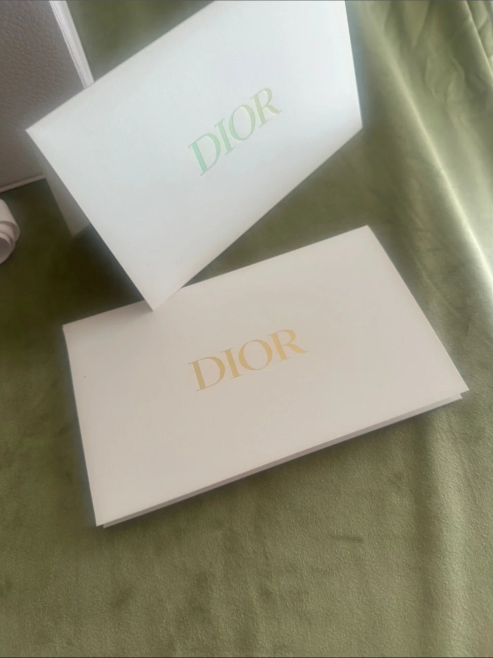 #958 Dior White and Gold Storage Box